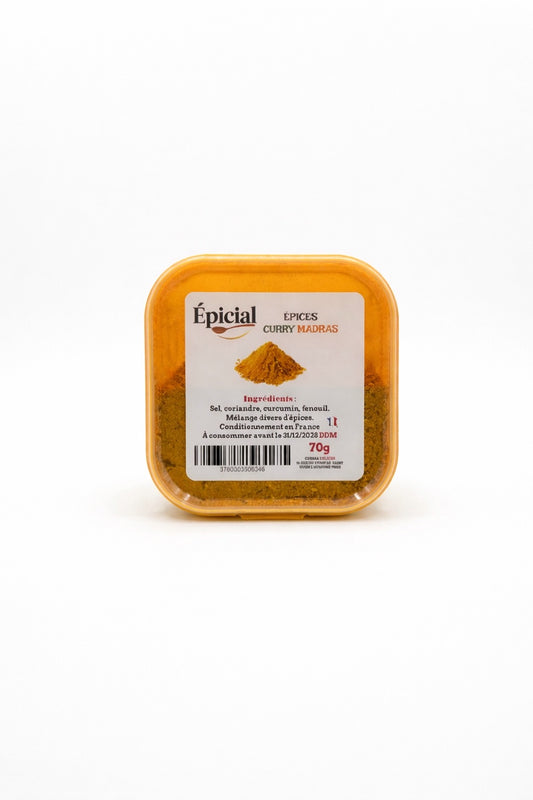 Épices Curry madras - Mélange 70g